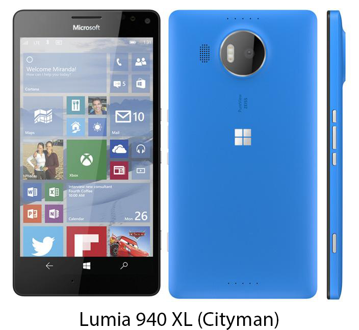 Rò rỉ ảnh Lumia 940 và 940 XL: camera to và lồi, phím chức năng ảo, USB-C