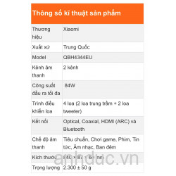 Loa thanh Xiaomi Soundbar Pro 2.0 – Chính Hãng