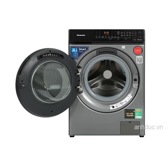 Máy giặt sấy Panasonic Inverter giặt 9 kg - sấy 6 kg NA-S96FC1LVT