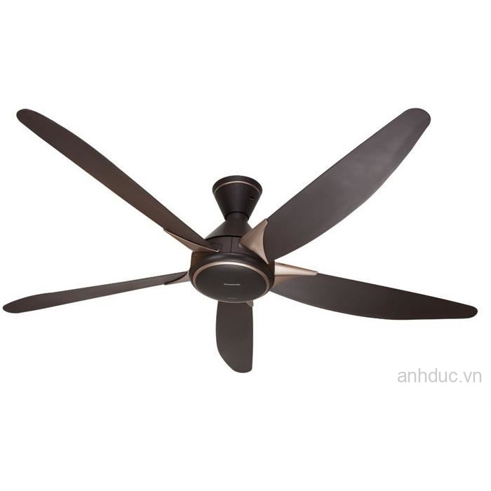 Quạt trần Panasonic 5 cánh động cơ DC màu nâu F-60GDS-BS